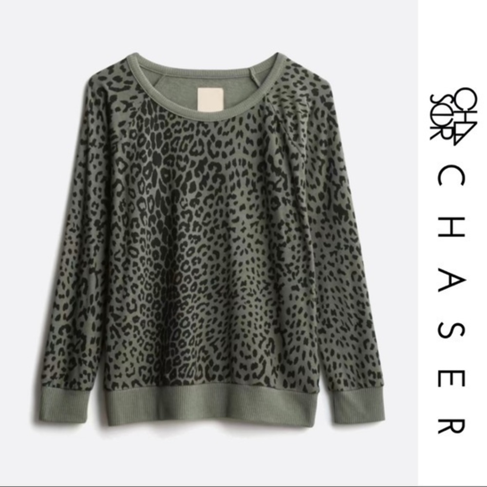 Chaser | Pullover Sweater | Leopard Print | Medium